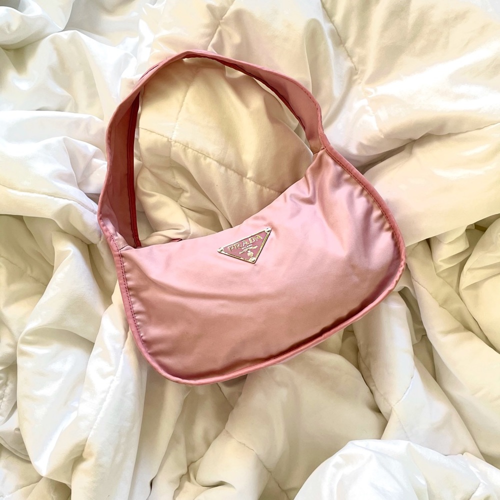 SOLD Rare Prada Nylon Pink Hobo Bag